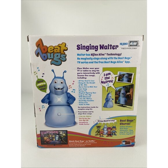 Netflix Beat Bugs Singing Walter Figure Sings w TV Series Beatles Inspired New - Picture 6 of 8